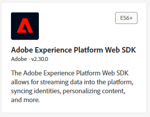 Adobe EP Web SDK