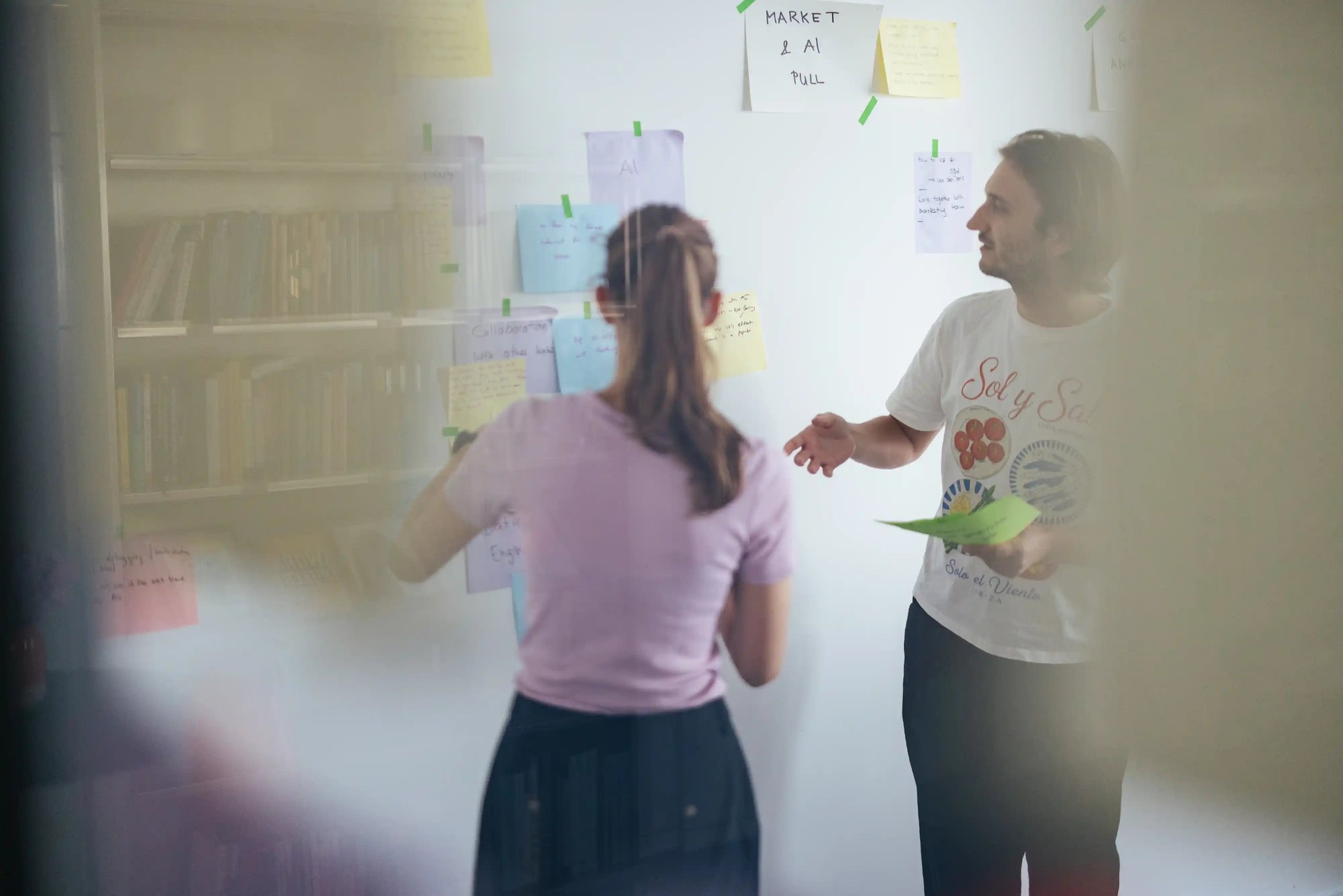 Michaela & Dima im Datenprodukt-Workshop